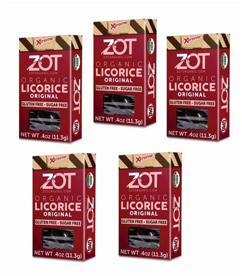 ZOT 100% pure Organic Licorice extr., Original flavor, 0.4 oz flip-top ...
