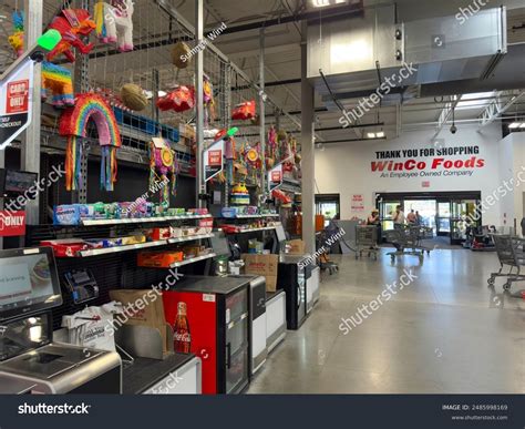 Self Checkout Space Winco Foods Supermarket Stock Photo 2485998169 ...