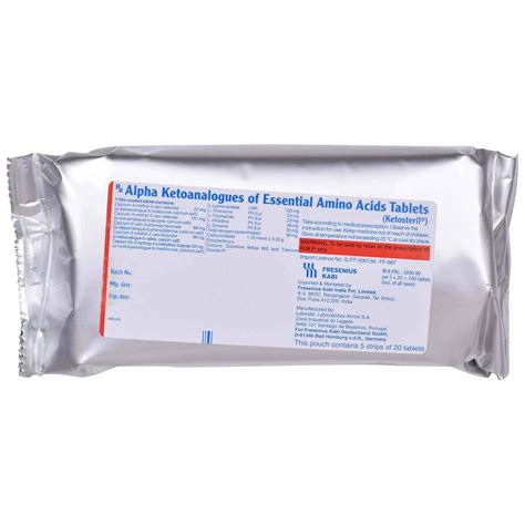 Ketosteril - Pack of 100 Tablets : Amazon.in: Health & Personal Care