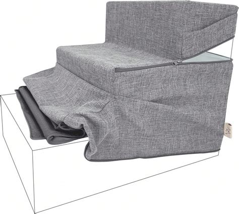 Foldable Pet Stairs Cover For Foam Dog Ramps, Replacement Slip With Non ...