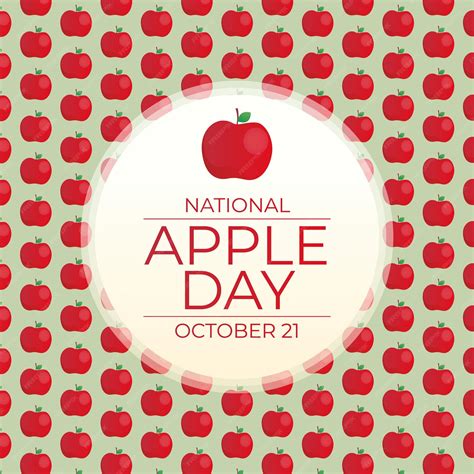 Premium Vector | National Apple Day design template
