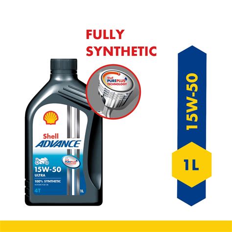 Shell Advance Ultra 4T 15W-50 API SN Fully Synthetic Motorbike Engine ...