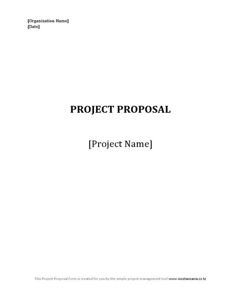 Generic Project Proposal Template | Download Free PDF | Project ...