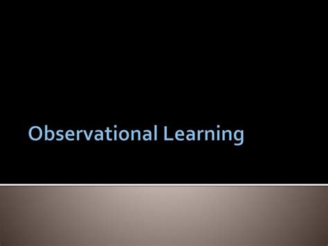 Image result for Observational Learning Model