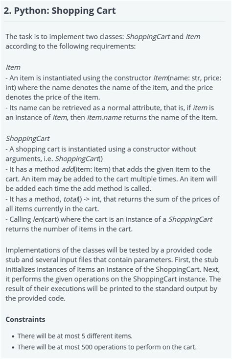 Image result for Shopping Cart Build Python