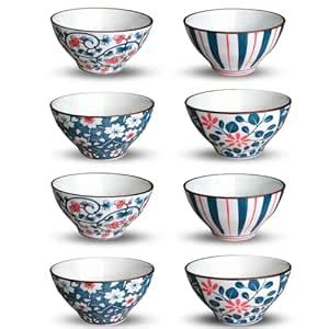 Buy YELONA Ramen 300ml Porcelain Bowl Set Microwave Dishwasher Safe for ...
