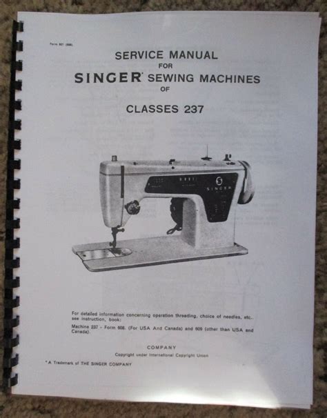 Image result for Singer Sewing Machine Model 237 Manual