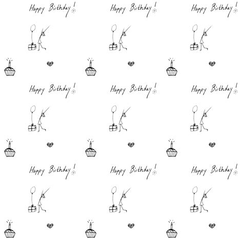 Birthday wrapping paper, Printable wrapping paper, Happy birthday printable