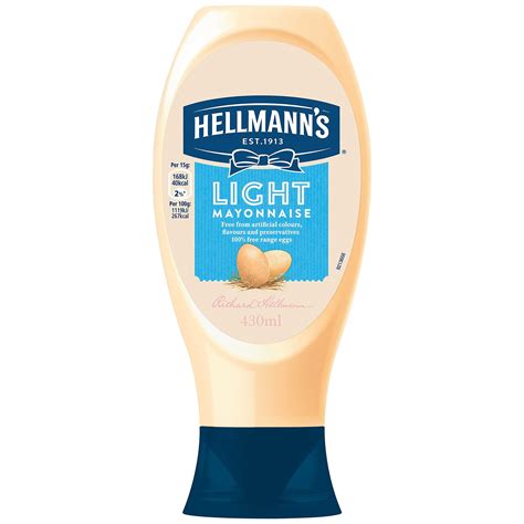 Hellmann's Light Mayonnaise 430ml – Imported | Low Fat & Creamy – IndyGood