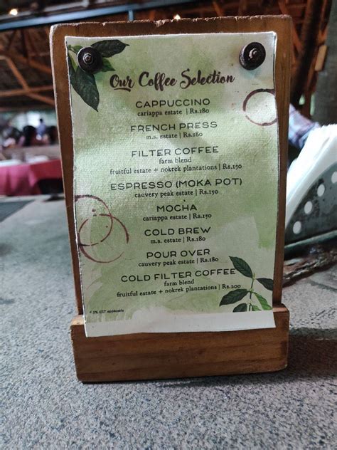 Menu at The Farm Restaurant, Chennai, V68G+MCV