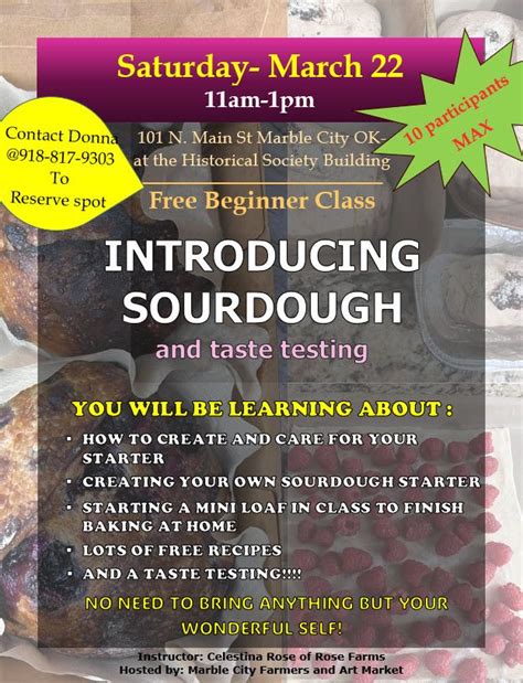 Introducing Sourdough, 103 N.Main St, Marble City, OK, United States ...