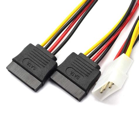 Benfei 15 Pin SATA Power Y-Splitter Cable 8 Inches - 2 Pack- Buy Online ...