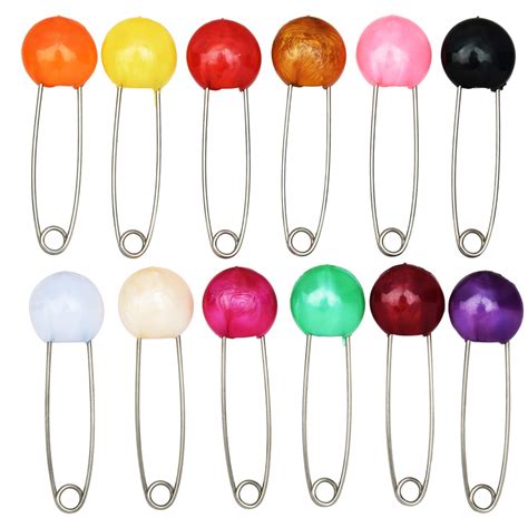 AccessHer Multicolor Fruit-Shaped Stainless Steel Safety Pins/Nappy ...