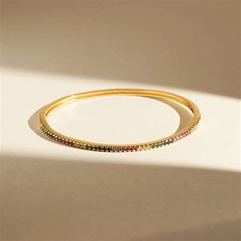 Minimal Crystal Bangle | Salty – Salty Accessories
