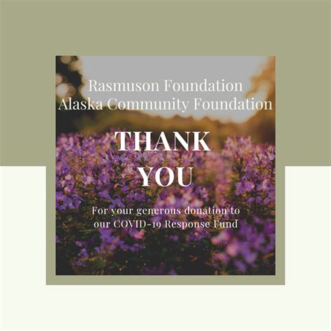 Thank you Rasmuson and Alaska Community Foundations | Homer Foundation