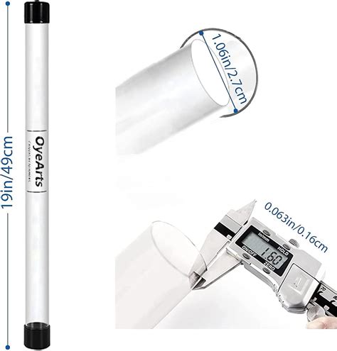 OyeArts 4-Pack 19x1.1 Inches PVC Poster Tube India | Ubuy
