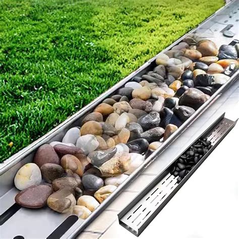 Heavy Duty French Drain Kit, Storm Drain Trench Drains Grate/Gully ...