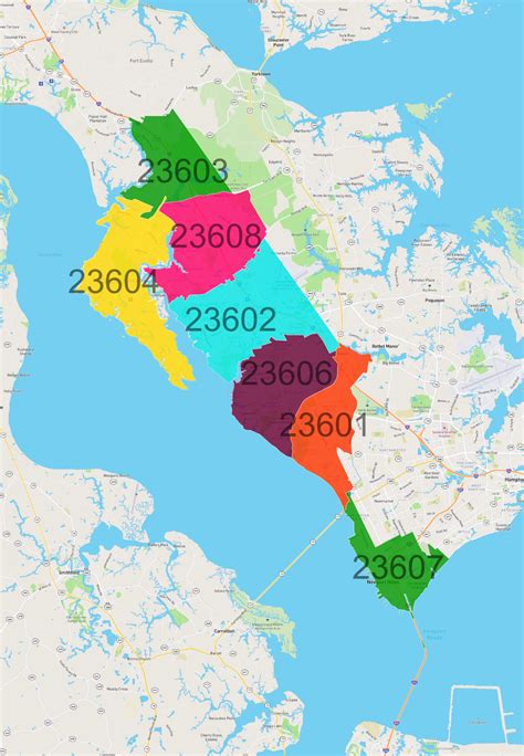 Zip Codes in Newport News City