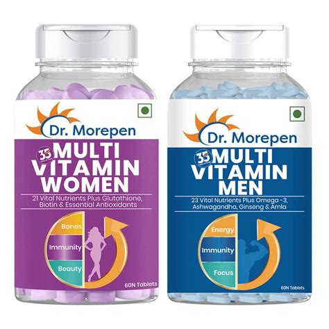 Buy DR. MOREPEN MULTIVITAMIN WOMEN & BIOTIN+ TABLETS FOR IMMUNITY SKIN ...
