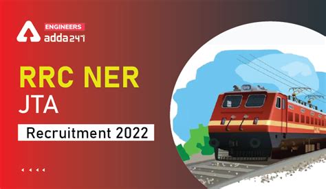 RRC NER JTA Recruitment 2022 Apply Online for 20 JTA Vacancies