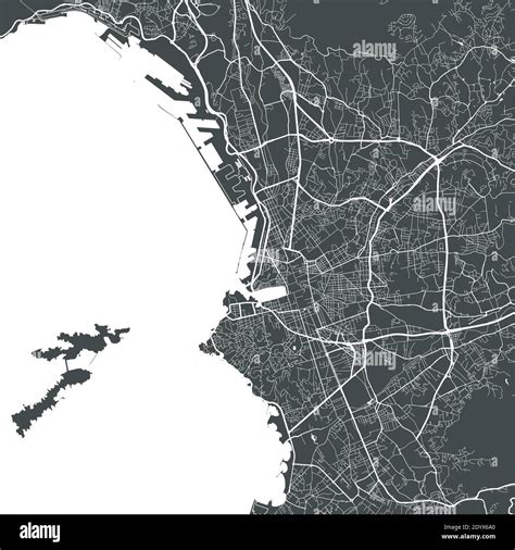 Marseille city map poster. Map of Marseille street map poster ...
