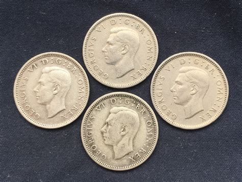 Buy 4 Get 2 Free King George V1 *1937_1952* Silver Sixpence - Old ...