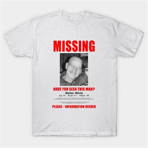 Breaking Bad Missing Sign by evelynr | Breaking bad shirt, Breaking bad ...