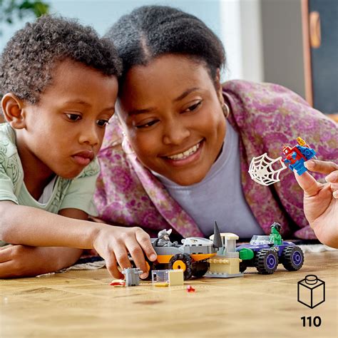 Buy LEGO Marvel Spidey And His Amazing Friends Hulk vs. Rhino Truck ...