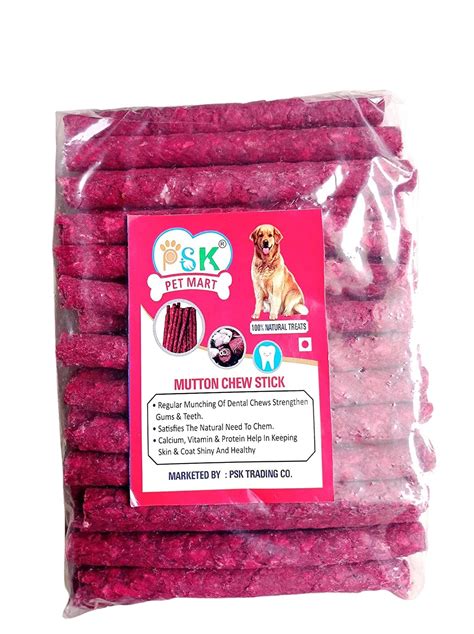 PSK PET MART Dog Chew Munchy Dental Treat Mutton Flavor BarkSticks ...