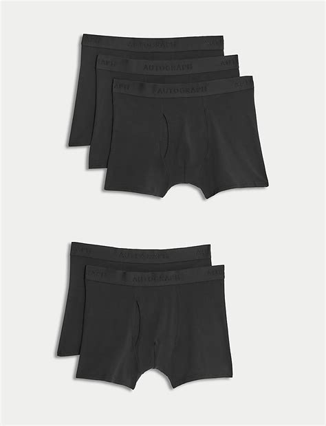 Buy 5pk Supima® Cotton Blend Stretch Trunks at Marks & Spencer