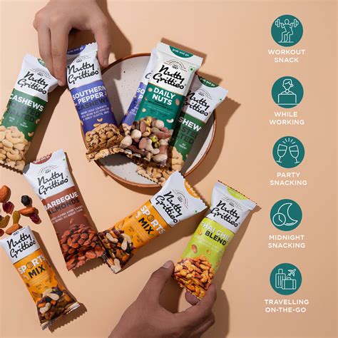 Daily Nuts Roasted in Himalayan Pink Salt (Pack of 6 x 35g each) - 210 ...