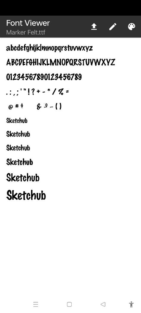 Sketchub • Font Viewer
