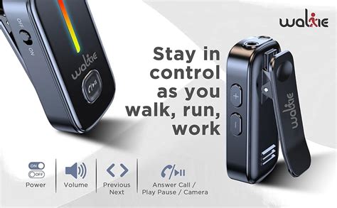 Walkie V5.3 Clip-ON Bluetooth Audio Receiver for Non-Bluetooth Headset ...