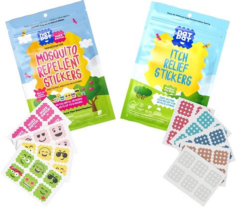 Amazon.com: NATPAT Buzz Patch (2 Packs, 120 Mosquito Stickers) and Magic Patch (1 Pack, 27 Itch ...