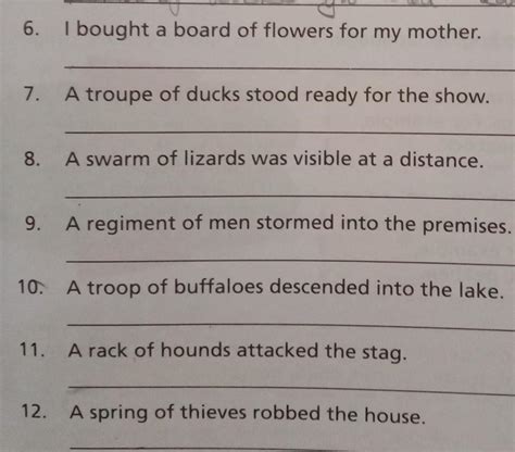 these sentences have errors in the use of collective nouns.correct and ...