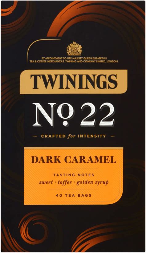Twinings No. 22 Dark Caramel Black Tea 40 Tea Bags, 80g : Amazon.in ...