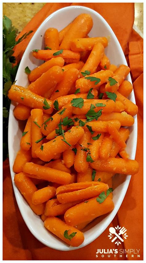 Glazed Baby Carrots with Honey and Ginger - Julias Simply Southern