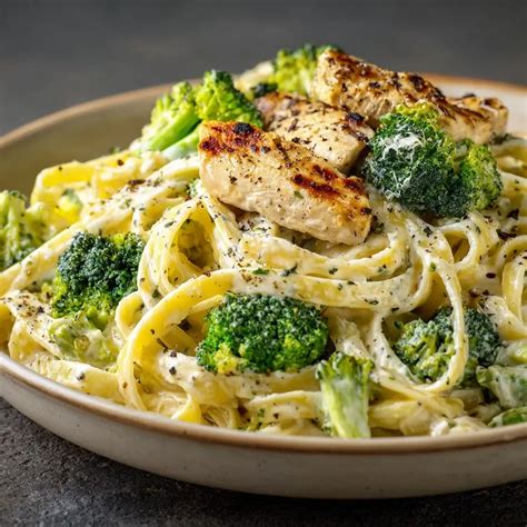 Creamy Garlic Chicken Alfredo with Broccoli – Easy in 30min