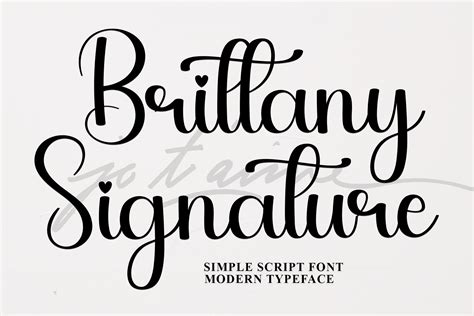 Brittany Signature Font by PiPi Creative · Creative Fabrica