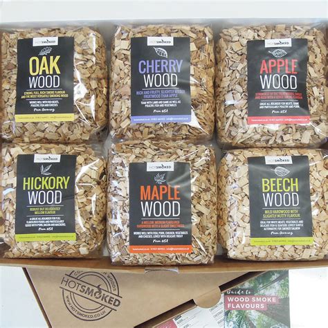 Wood Smoking Chips Collection By Hot Smoked | notonthehighstreet.com
