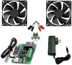 TECHSUPREME W1209 Adapter CLIP + 2 fan For Diy Incubator Temperature ...