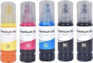 ABHISHEK COMPUTERS 001 / 003/008 Ink BOTTLE Compatible Black + Tri ...