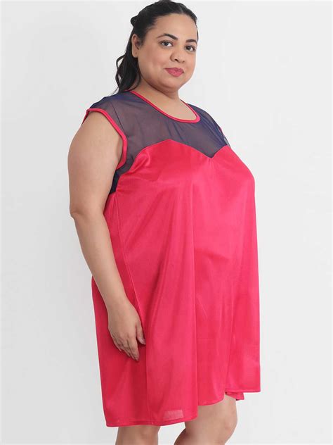 Plus Size Sexy Net & Satin Babydoll Bikini Dress for Honeymoon BB31C ...