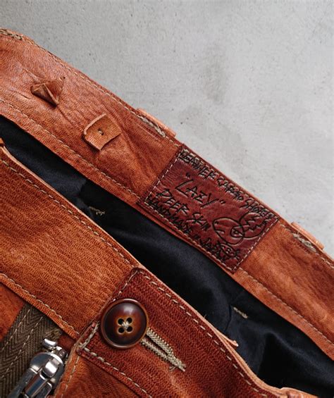 GOODKARMA DEVELOPMENT Lather Cargo Shorts LAZY T-Brown Color | BOW ...