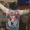 Buy Wolf Animal Colorful Vibrant Unisex front/back 3D Graphic Print ...