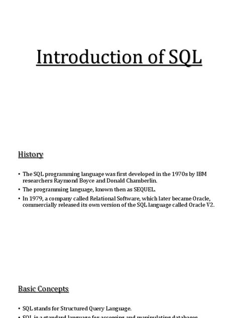 Image result for SQL Basic Introduction