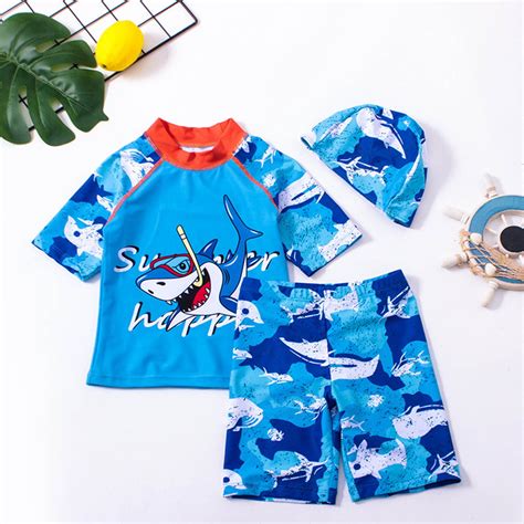 Toddler Boy Swimsuit, Toddler Swimsuit Boy 3 Piece Boys Swim Set Short ...