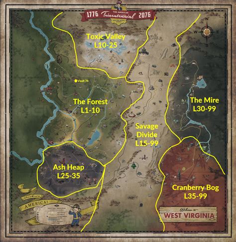 Fallout 76 Printable Map