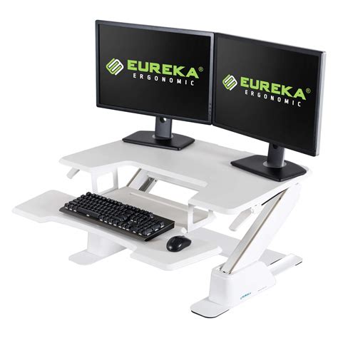EUREKA ERGONOMIC V1 Sit to Stand Desk Converter, 36'' Height Adjustable ...