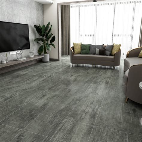 Distressed Grey Concrete Vinyl Flooring Tiles – CHIHUT